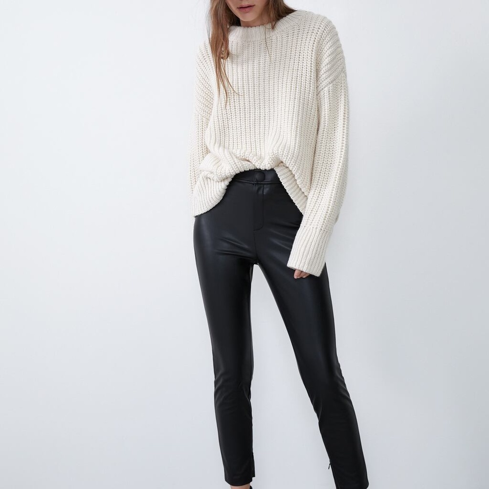 Zara Faux Leather Leggings